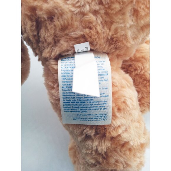 Honey Brown Teddy Build a Bear Stuffed Animal Plush Dark Brown Eyes 15" Soft Toy - Picture 13 of 15